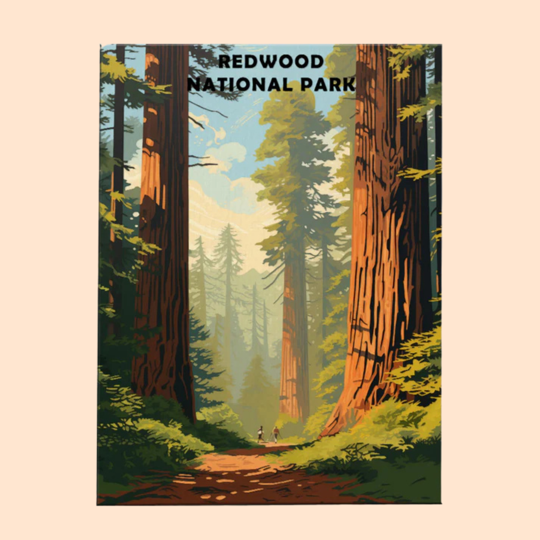 Redwood National and State Parks - Paint by Numbers Kit EasyArtJoy