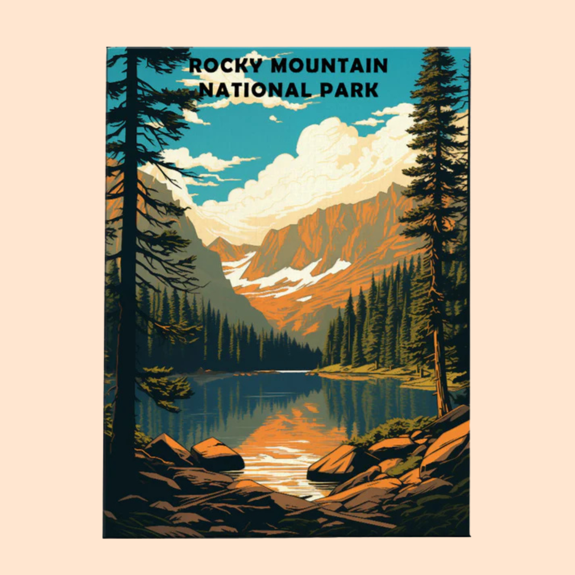 Rocky Mountain National Park - Paint by Numbers Kit EasyArtJoy
