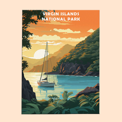 Virgin Islands National Park - Paint by Numbers Kit EasyArtJoy