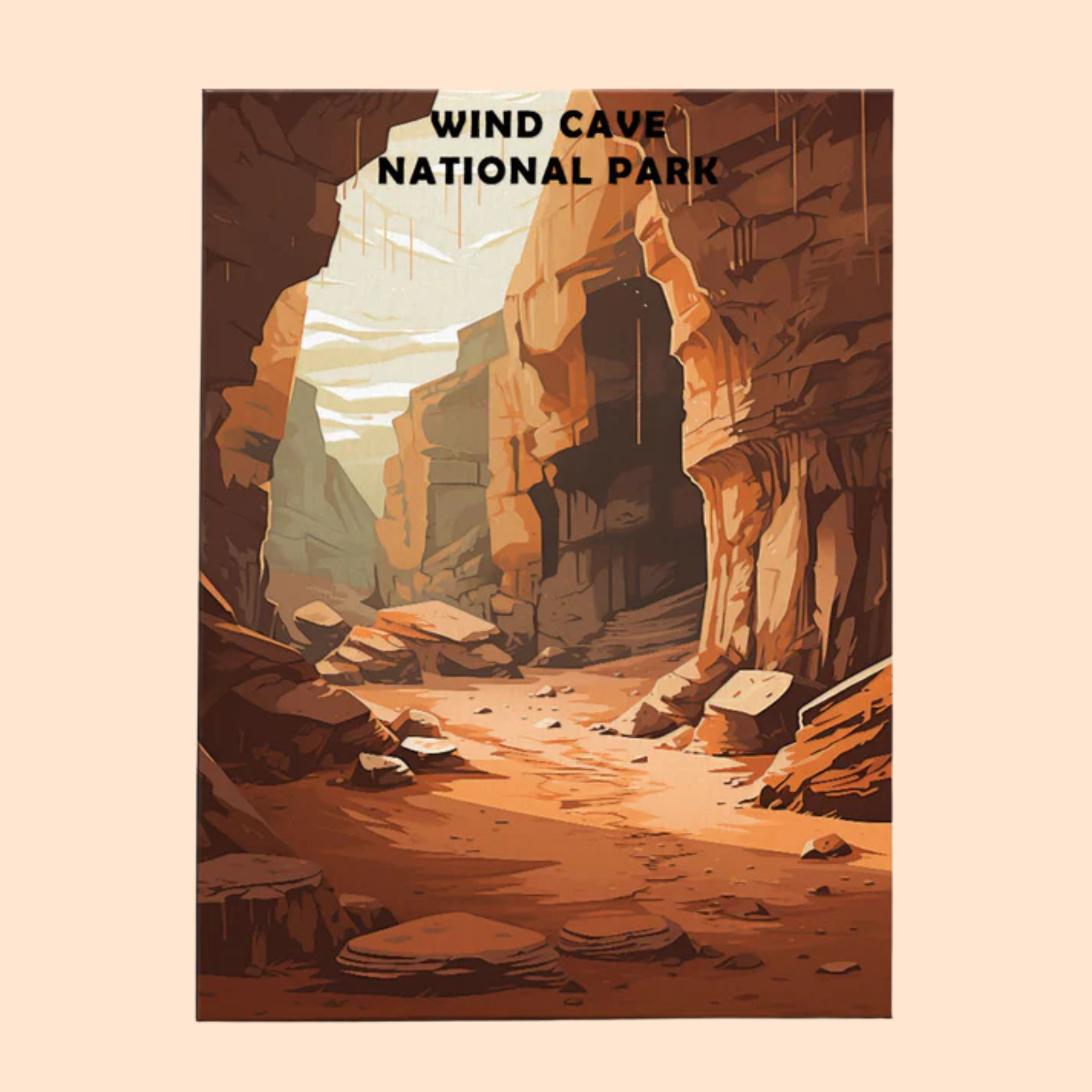 Wind Cave National Park - Paint by Numbers Kit EasyArtJoy