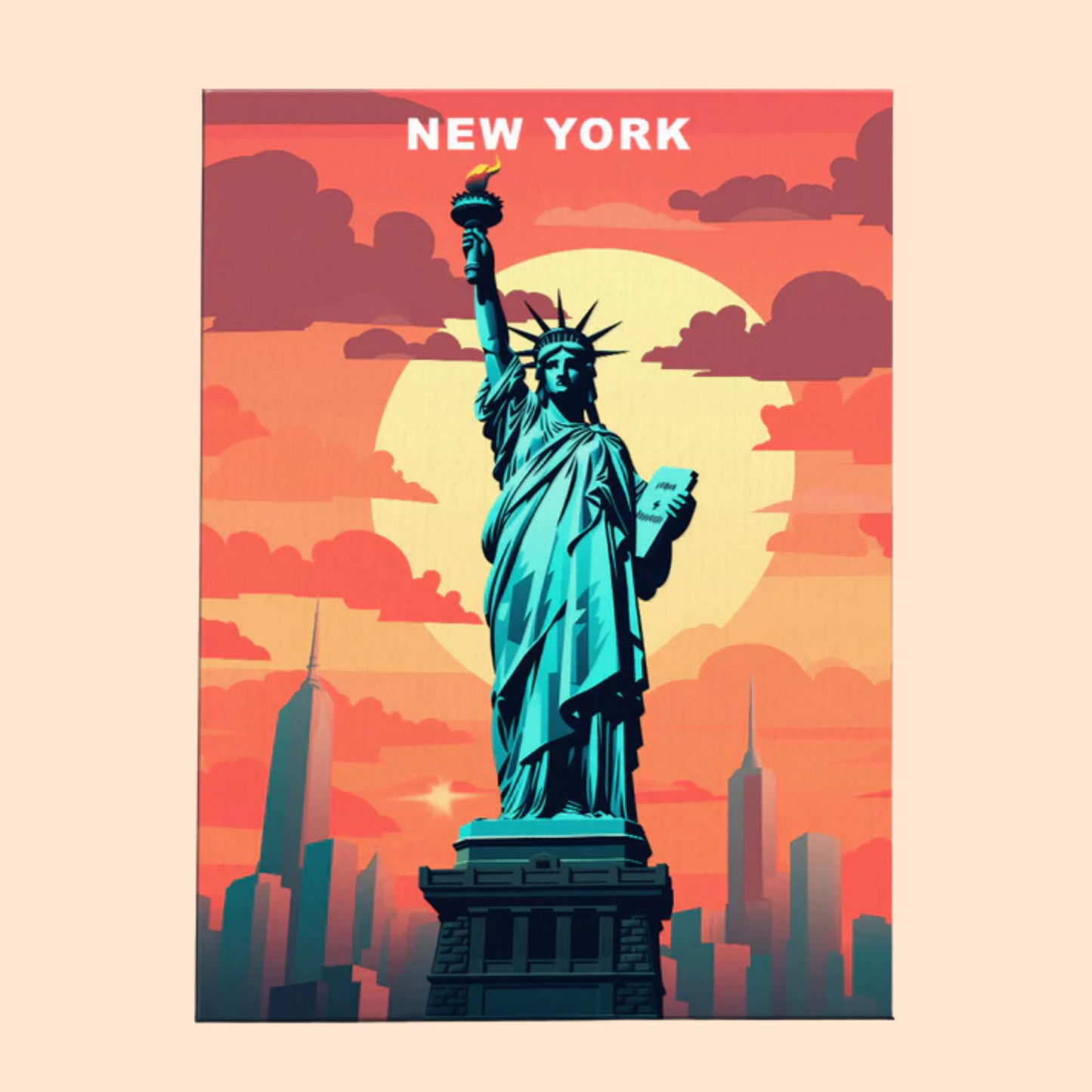 New York U.S. State - Paint by Numbers Kit EasyArtJoy