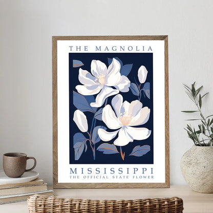 Mississippi State Flower - Magnolia - Paint by Numbers Kit