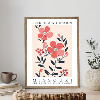 Missouri State Flower - Hawthorn - Paint by Numbers Kit