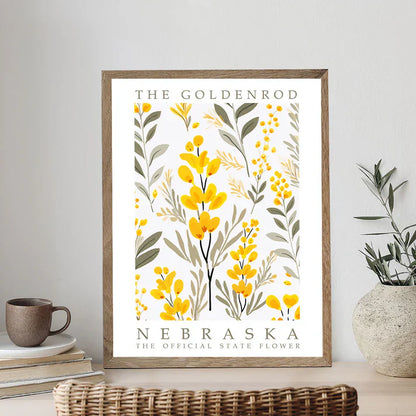 Nebraska State Flower - Goldenrod - Paint by Numbers Kit