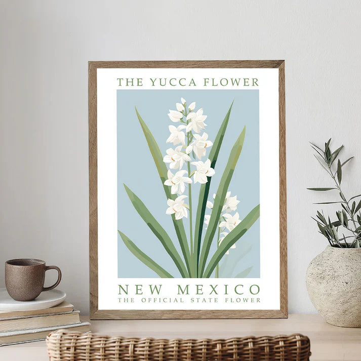 New Mexico State Flower - Yucca Flower - Paint by Numbers Kit
