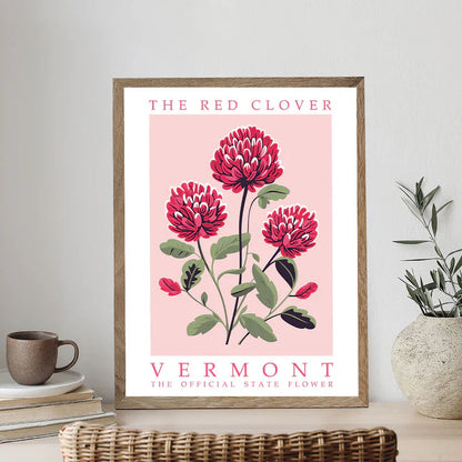 Vermont State Flower - Red Clover - Paint by Numbers Kit