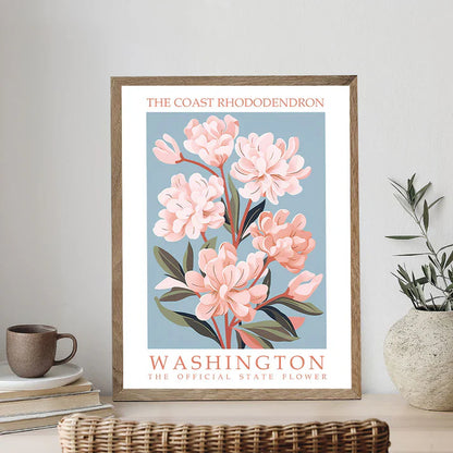 Washington State Flower - Coast Rhododendron - Paint by Numbers Kit