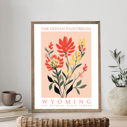 Wyoming State Flower - Indian Paintbrush - Paint by Numbers Kit