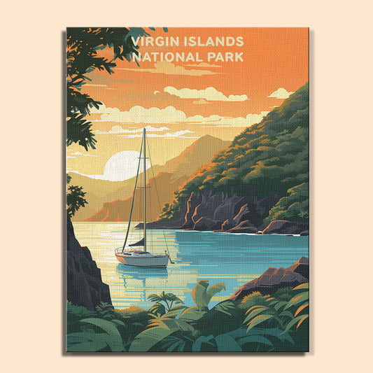 Virgin Islands National Park (Original Edition) | Paint by Numbers Kit EasyArtJoy