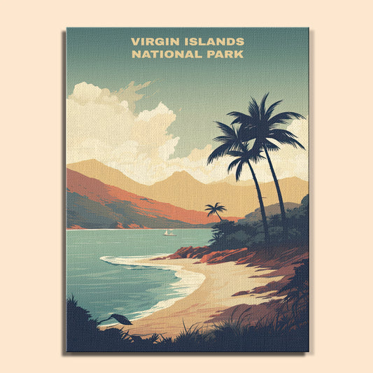 Virgin Islands National Park | Paint by Numbers Kit EasyArtJoy