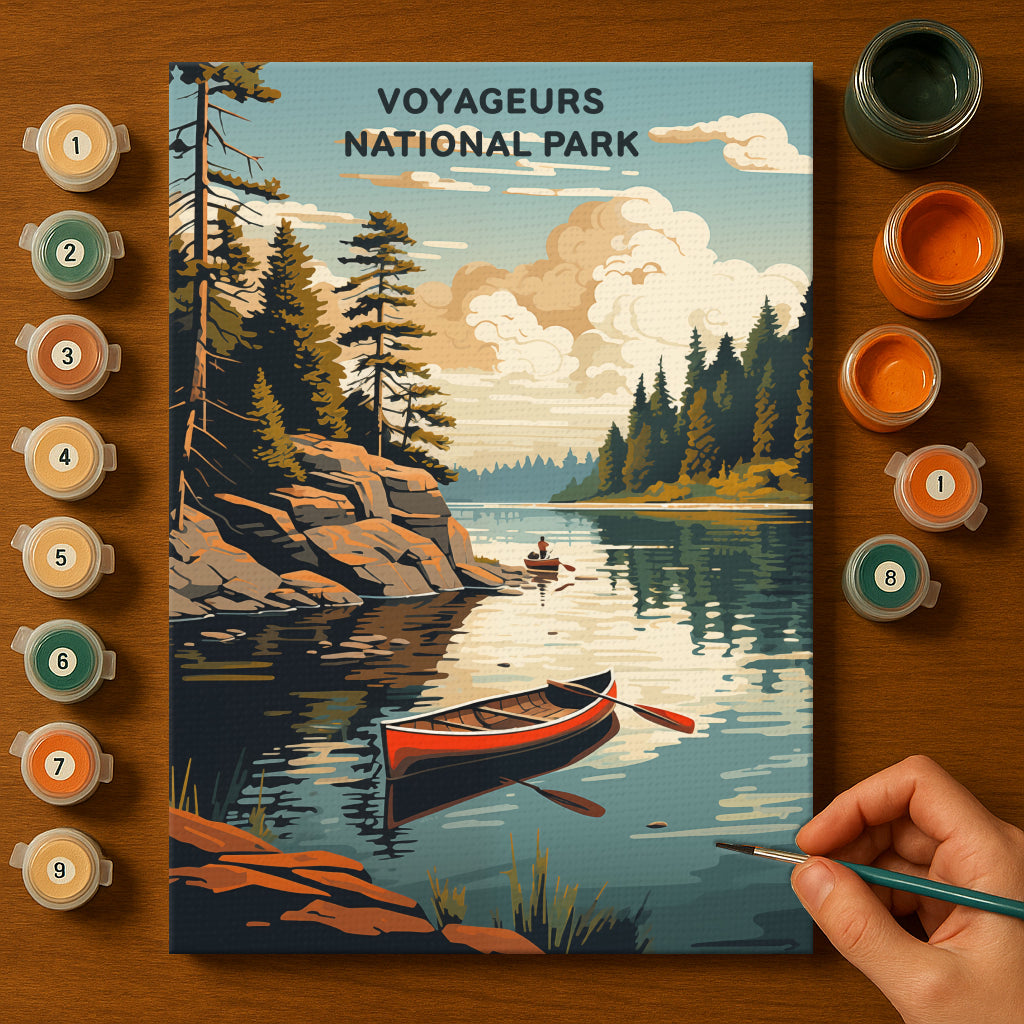 Voyageurs National Park (Original Edition) | Paint by Numbers Kit EasyArtJoy