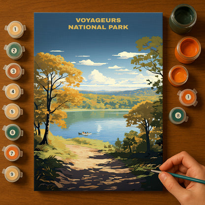 Voyageurs National Park | Paint by Numbers Kit EasyArtJoy