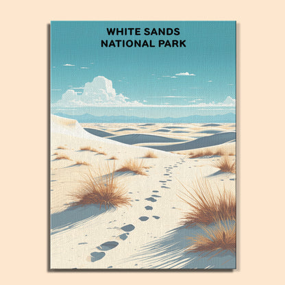 White Sands National Park (Original Edition) | Paint by Numbers Kit EasyArtJoy