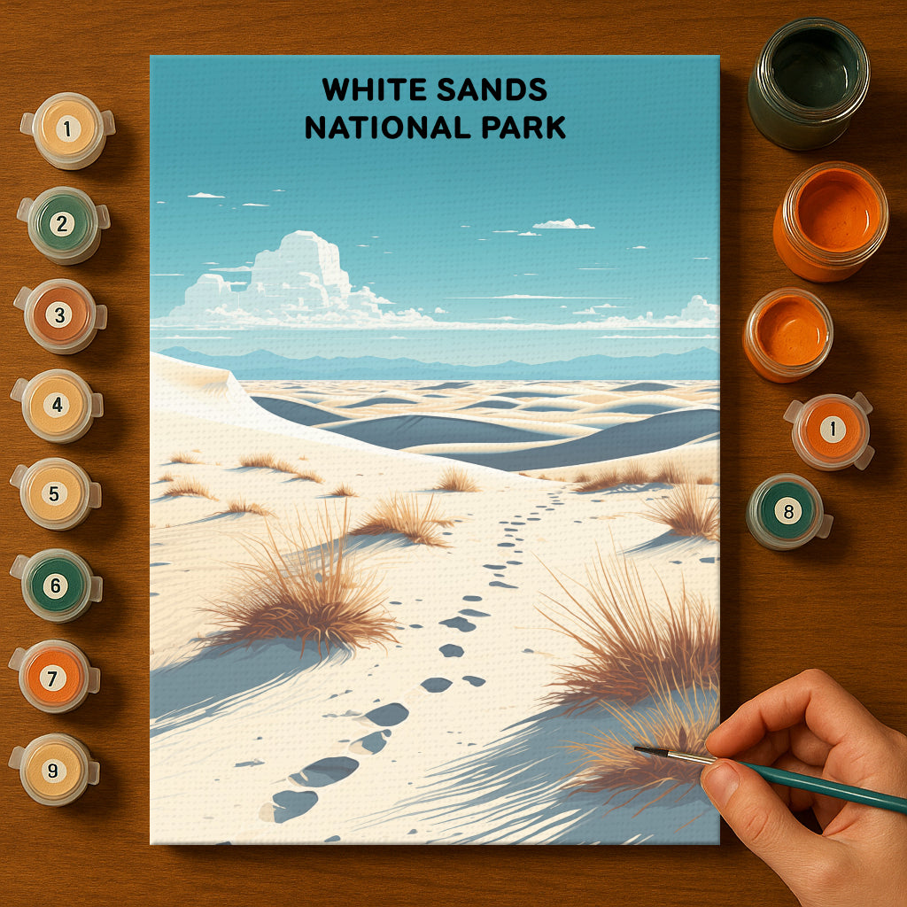 White Sands National Park (Original Edition) | Paint by Numbers Kit EasyArtJoy
