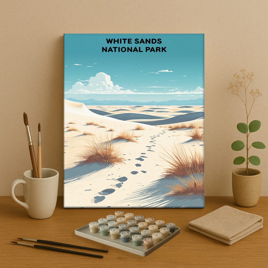White Sands National Park (Original Edition) | Paint by Numbers Kit EasyArtJoy