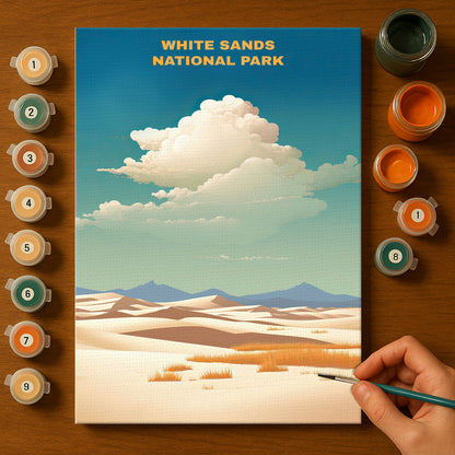 White Sands National Park | Paint by Numbers Kit EasyArtJoy