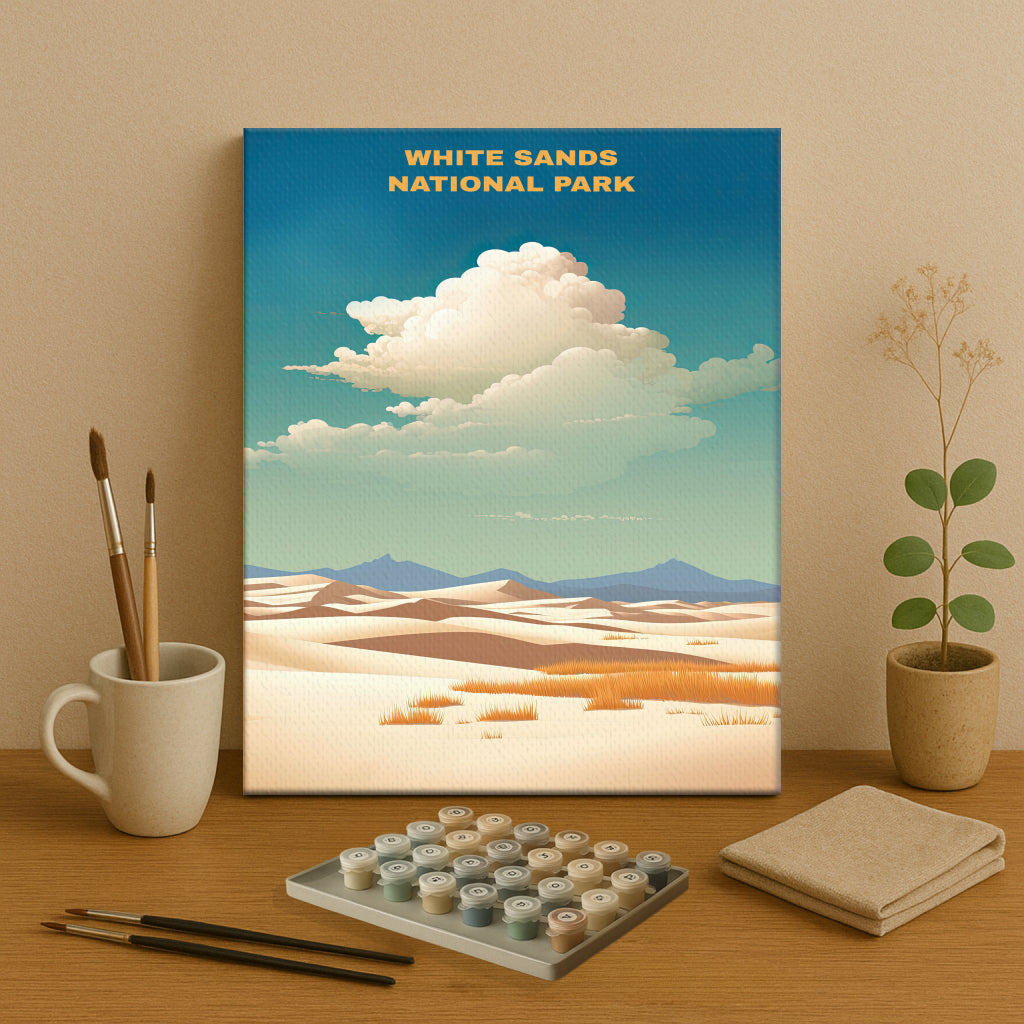 White Sands National Park | Paint by Numbers Kit EasyArtJoy