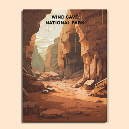 Wind Cave National Park (Original Edition) | Paint by Numbers Kit EasyArtJoy