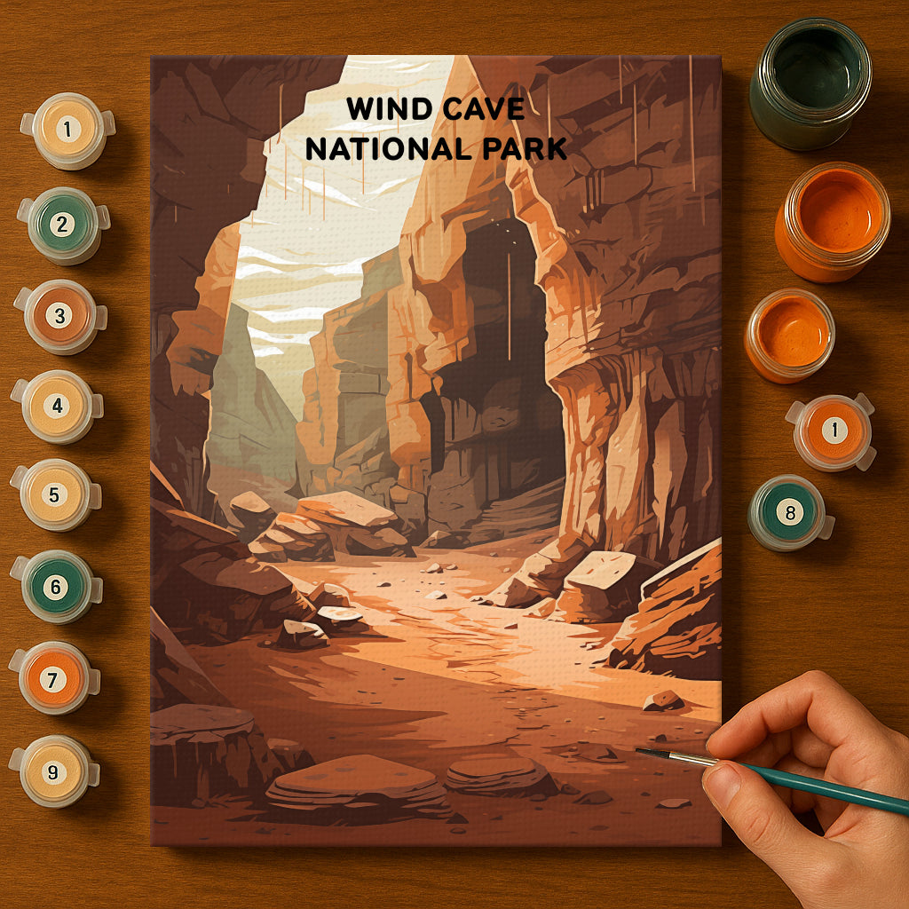 Wind Cave National Park (Original Edition) | Paint by Numbers Kit EasyArtJoy