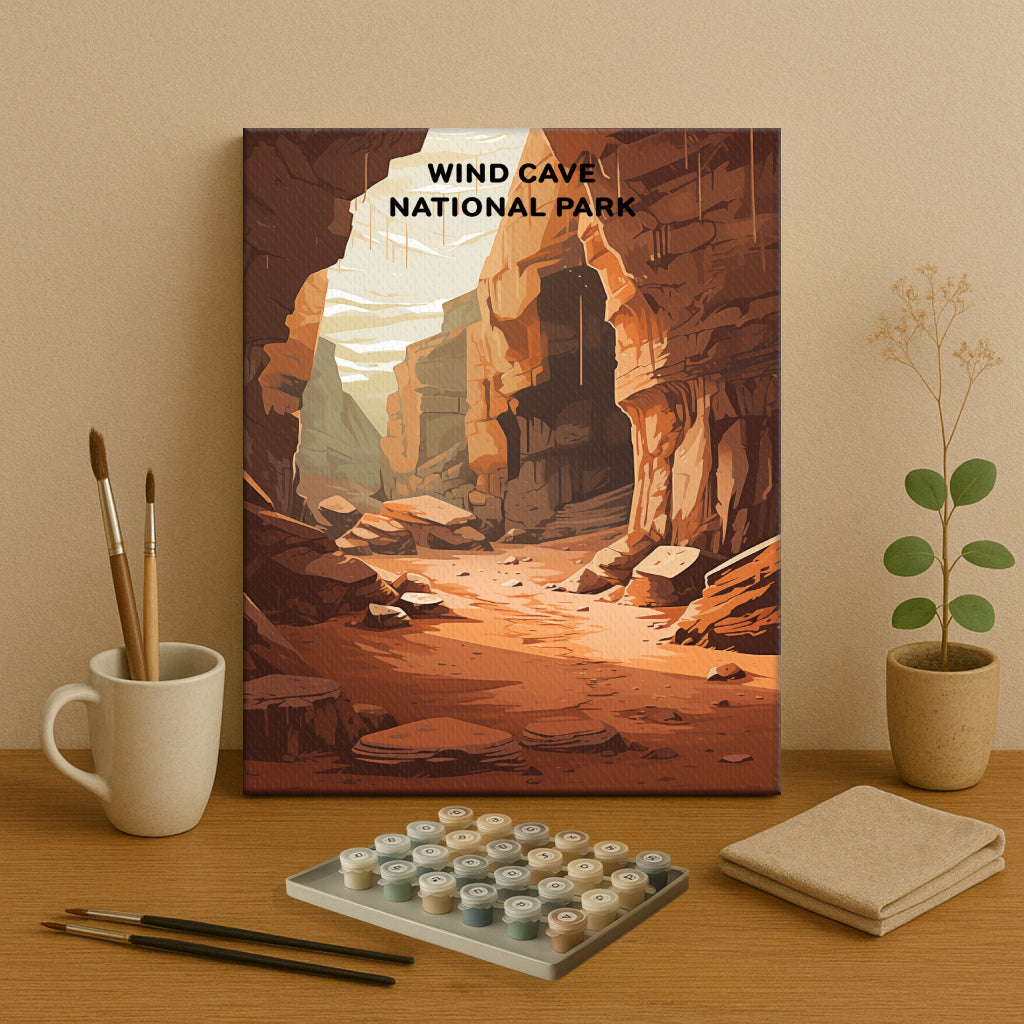 Wind Cave National Park (Original Edition) | Paint by Numbers Kit EasyArtJoy