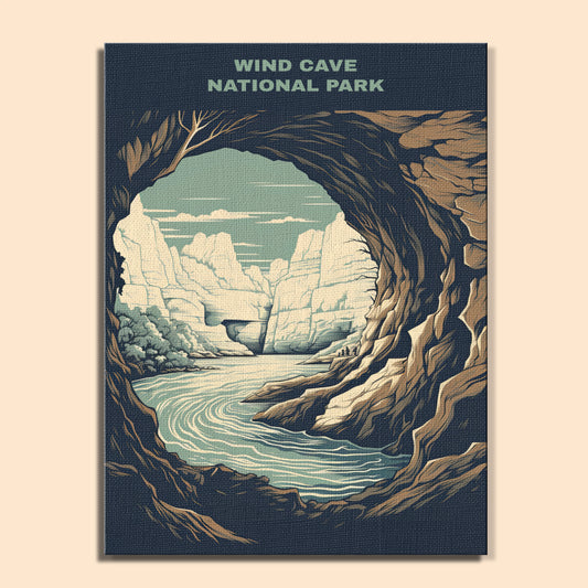 Wind Cave National Park | Paint by Numbers Kit EasyArtJoy