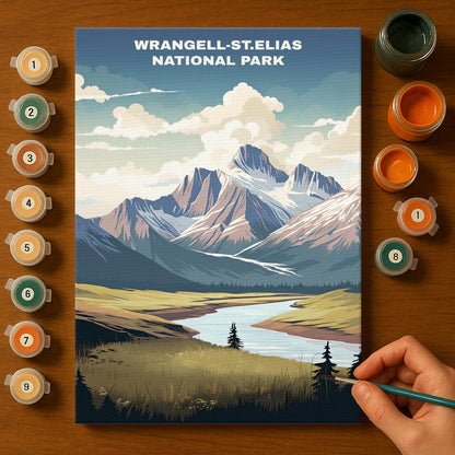 Wrangell-St. Elias National Park | Paint by Numbers Kit