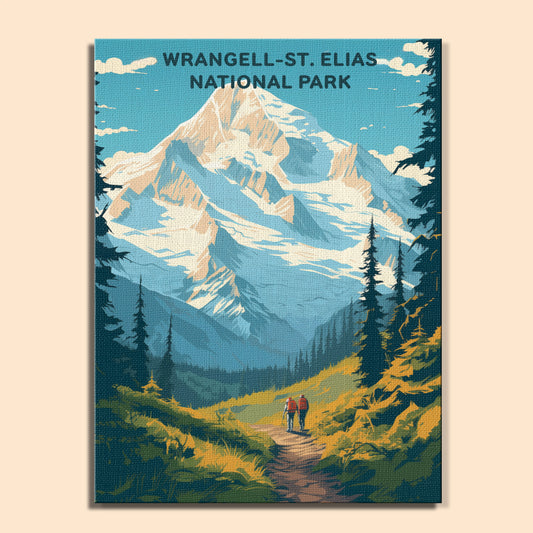 Wrangell-St. Elias National Park (Original Edition) | Paint by Numbers Kit EasyArtJoy