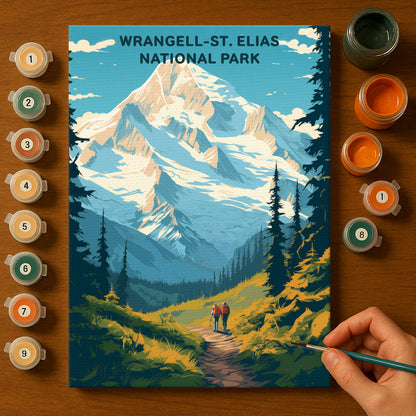 Wrangell-St. Elias National Park (Original Edition) | Paint by Numbers Kit EasyArtJoy