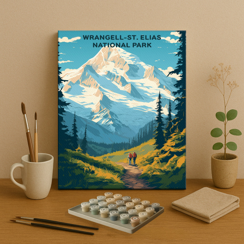 Wrangell-St. Elias National Park (Original Edition) | Paint by Numbers Kit EasyArtJoy