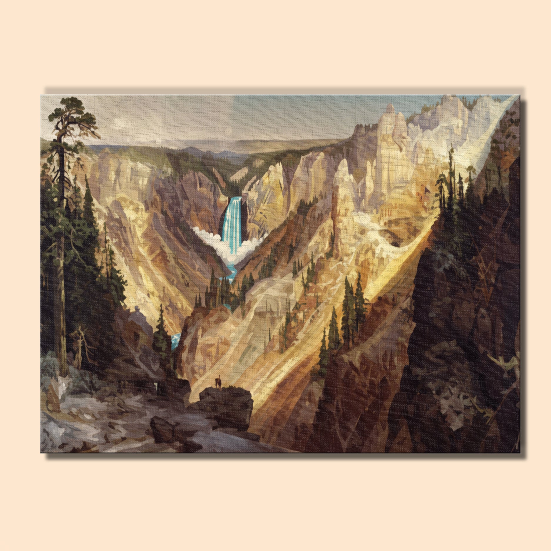 Yellowstone Canyon Vista | Paint by Numbers Kit EasyArtJoy