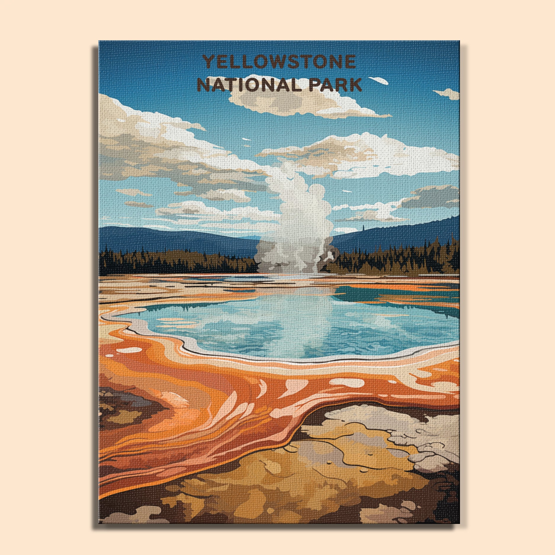 Yellowstone National Park (Original Edition) | Paint by Numbers Kit EasyArtJoy