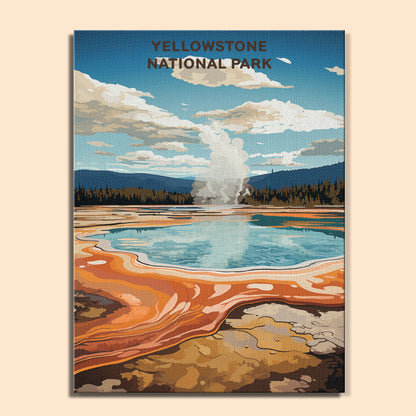 Yellowstone National Park (Original Edition) | Paint by Numbers Kit EasyArtJoy