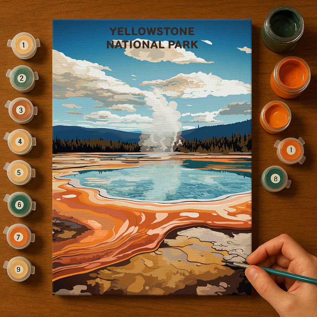 Yellowstone National Park (Original Edition) | Paint by Numbers Kit EasyArtJoy