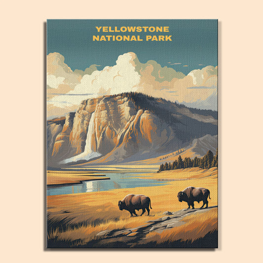 Yellowstone National Park | Paint by Numbers Kit EasyArtJoy