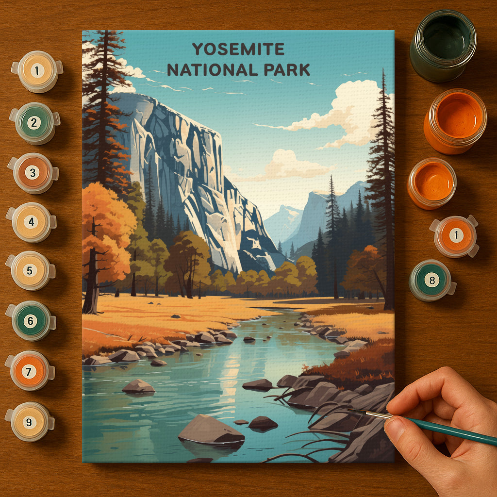 Yosemite National Park (Original Edition) | Paint by Numbers Kit EasyArtJoy