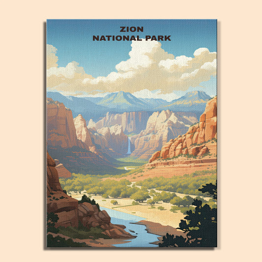Zion National Park | Paint by Numbers Kit EasyArtJoy