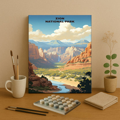Zion National Park | Paint by Numbers Kit EasyArtJoy
