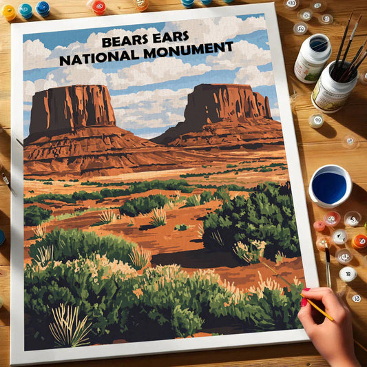 Bears Ears National Monument - Paint by Numbers Kit EasyArtJoy