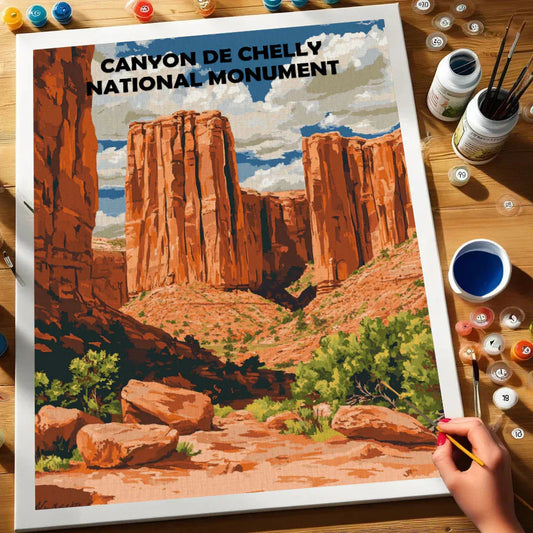 Canyon de Chelly National Monument - Paint by Numbers Kit EasyArtJoy