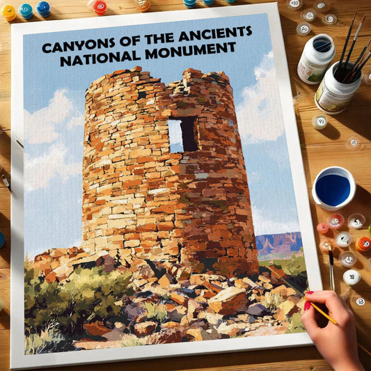 Canyons of the Ancients National Monument - Paint by Numbers Kit EasyArtJoy