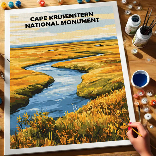 Cape Krusenstern National Monument - Paint by Numbers Kit EasyArtJoy