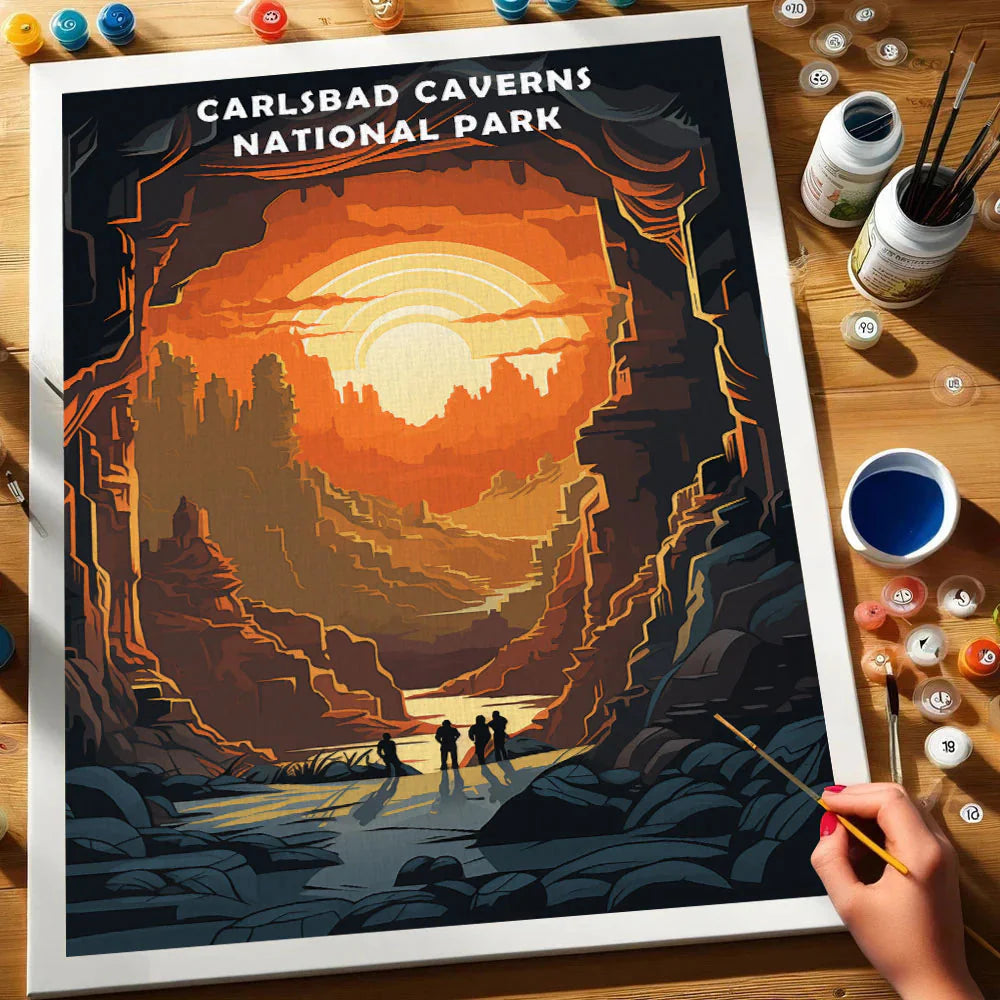 Carlsbad Caverns National Park - Paint by Numbers Kit EasyArtJoy