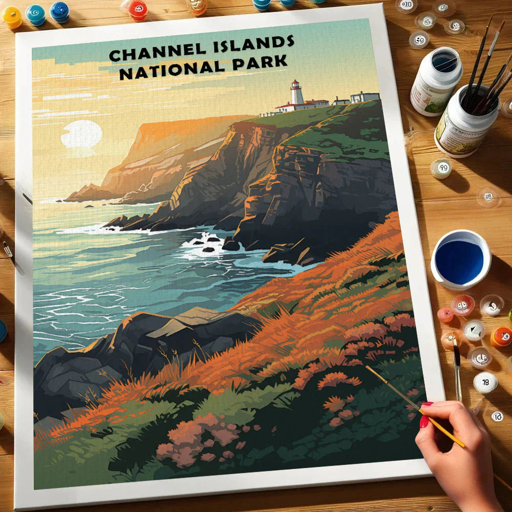 Channel Islands National Park - Paint by Numbers Kit EasyArtJoy