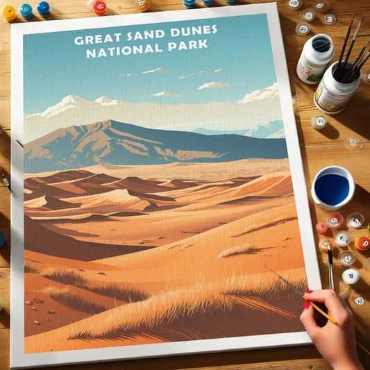 Great Sand Dunes National Park - Paint by Numbers Kit EasyArtJoy