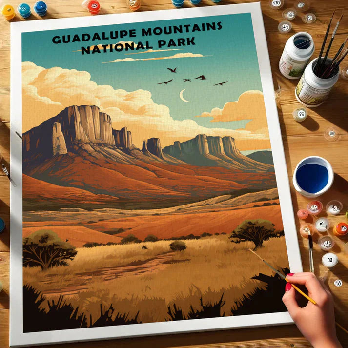 Guadalupe Mountains National Park - Paint by Numbers Kit EasyArtJoy