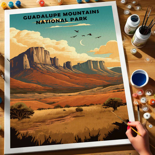 Guadalupe Mountains National Park - Paint by Numbers Kit EasyArtJoy