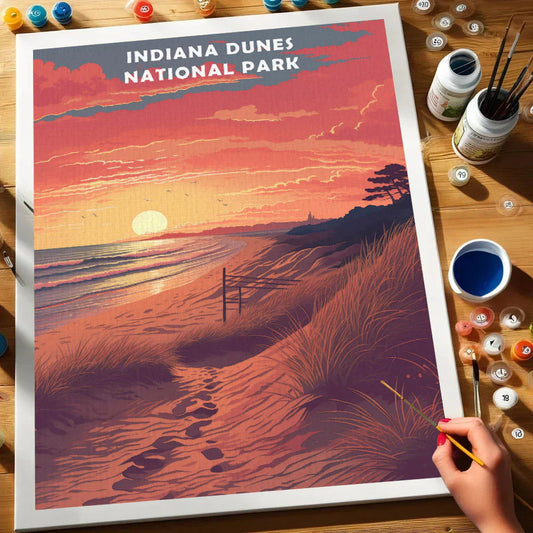 Indiana Dunes National Park - Paint by Numbers Kit EasyArtJoy
