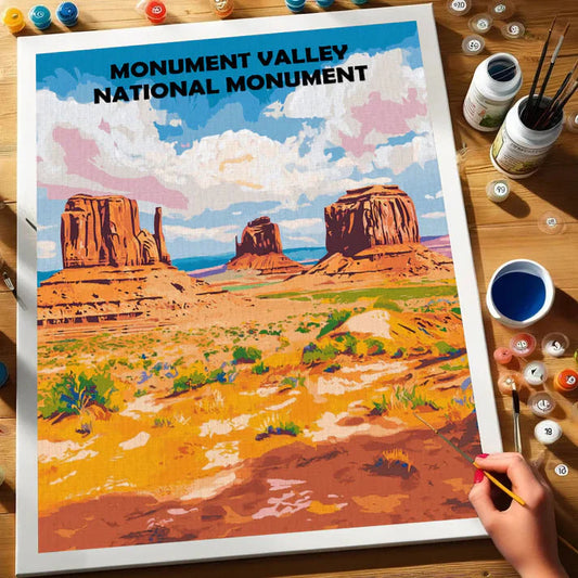 Monument Valley National Monument - Paint by Numbers Kit EasyArtJoy
