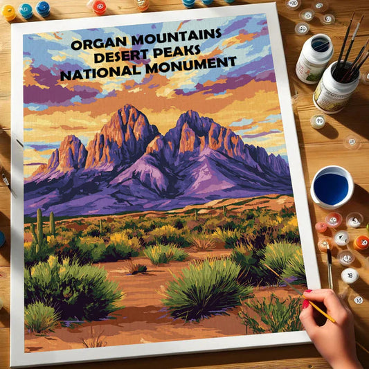 Organ Mountains Desert Peaks National Monument - Paint by Numbers Kit EasyArtJoy