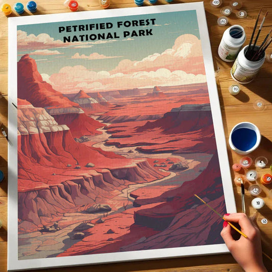 Petrified Forest National Park - Paint by Numbers Kit EasyArtJoy